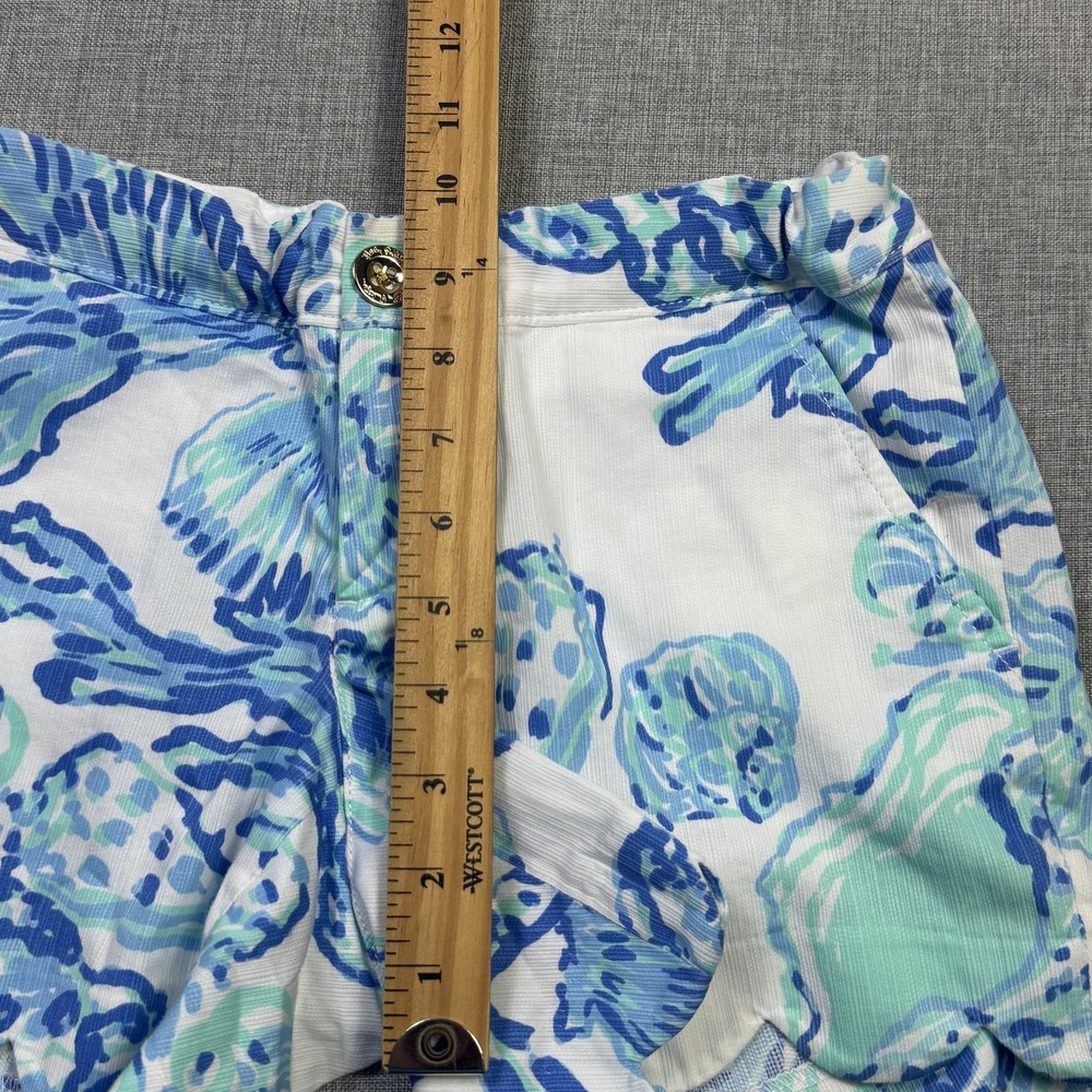 Lilly Pulitzer Floral Buttercup Hot Pants Women's 00 White Pockets 5" Inseam - Picture 8 of 10